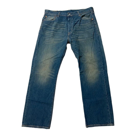 Levi's Men's 501 XX Straight Leg Button Fly 36x30 Dirty Wash Denim Jeans - Picture 2 of 11